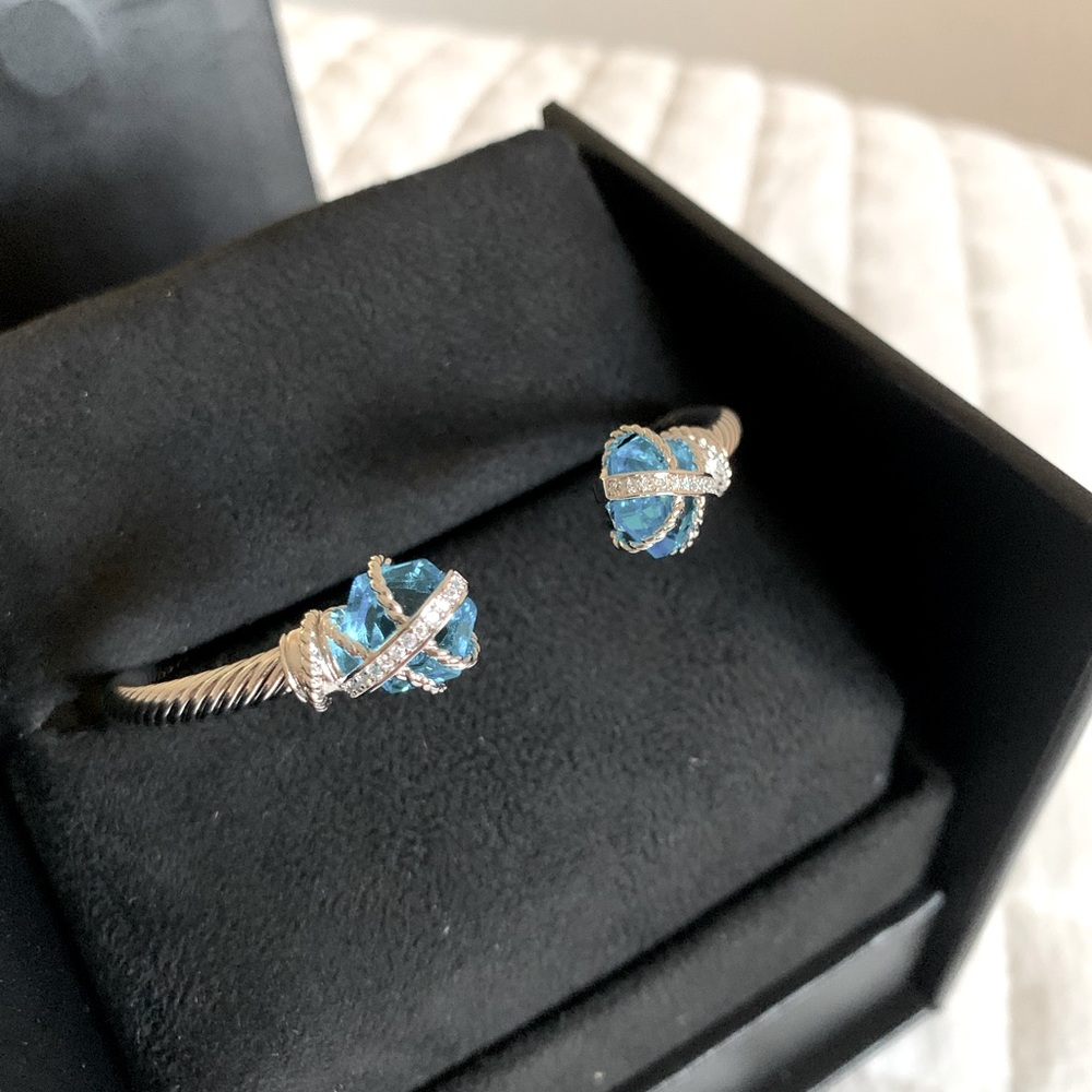 David Yurman Blue Topaz Bracelet